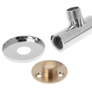 Copper stainless steel shower accessories base mounted shower fixed rod elbow
