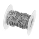 10 Yard DIY Steel Cable Open Link Jewelry Making Chain Accessories  1.5mm