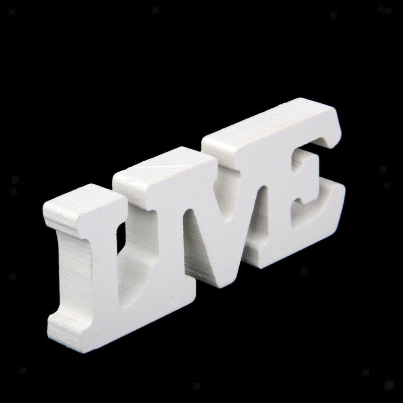 1-10 Wooden Table Numbers with Holder Base & 6 Pieces White Wooden Sign for