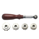 DIY Leather Craft Over Stitch Line Marking Wheel Gear Roulette Spacing Tool