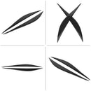 Carbon Fiber Headlight Eyelids Trim, Headlamp Eyebrow Cover Decoration Styl Y9D8