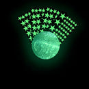 Star Moon Luminous Wall Stickers Kids Room Fluorescent Ceiling Decals (B) A