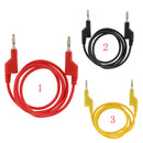 1M Dual Injection 4mm Banana Plug Connector Adapter Probe Cable Cord,Black