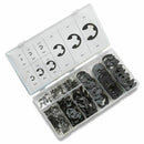 300pc E-Clip Assortment | SAE Black Oxide Fastener Set Retaining Ring Kit NLJ