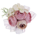 Bridesmaid Wedding Flower Corsage Stretch Bracelet for Fancy Wedding Party