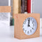 Alarm Clock Square 100% Wood No Ticking Snooze Backlight Digital Clock Tabl I4Z3