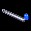 10pcs 15x100mm Clear Plastic Test Tubes Hard Plastic Test Tube With Wing Plug JR
