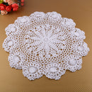Cotton Yarn Hand Crochet Lace Doily Placemat Round Table Cup Mat