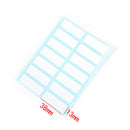12 self-adhesive sticky white labels Writeable name stickers Blank note label HK