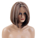 12 Inch Short Straight Syntheyic Hair Full Wigs for Women Natural Looking