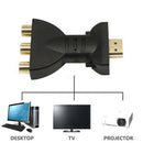 Flexible Portable HDMI to 3 RCA Video Audio AV Adapter Component ConverterJ Hn