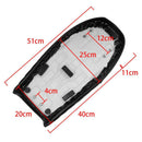 Thick Motorcycle Hump Flat Brat Seat Saddle Cushion for Cafe Racer Universal