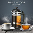 34Oz 1000ml French Coffee Press Tea Maker with Filters Durable Handle Black