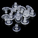 100 Pack Clear Plastic Earring Backs Clutch Earring Pad M5P3