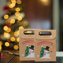 24pcs/set Gift Wrapping Bags Craft Paper Reusable Christmas Party Handheld