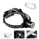 USB LED headlamp headlight T6 COB headtorch flashlig headlight waterproof camp Z