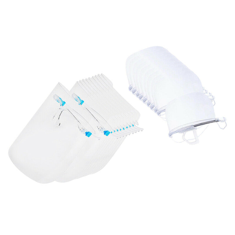 Set of 10 Face  Guard Clear Goggles Face Cover Mouth  Windproof