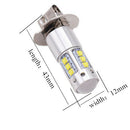 H3 80W XBD 16 LED 12V Auto Car Headlight Daytime