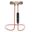M5 Wireless Bluetooth Earphones Magnetic Attraction Headset w/Mic (Red) A
