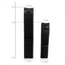 2x black manicure nail clippers pedicure set travel kit stainless steel cutterME