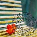 Decorative Metal Bird Feeder Donut Shaped Outdoor Hanging Feeding Garden Decor