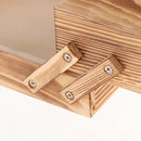 Wooden Cantilever Sewing Box Organizer, Needles, Thread, Scissors, Craft Storage