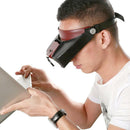 LED Head Lamp Visor Jeweler Magnifier Lighting Magnifying Glass Loupes-He.AU