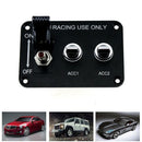 12V 20A Car Boat Marine Rocker ON OFF SPST Toggle 3 Gang Switches Panel