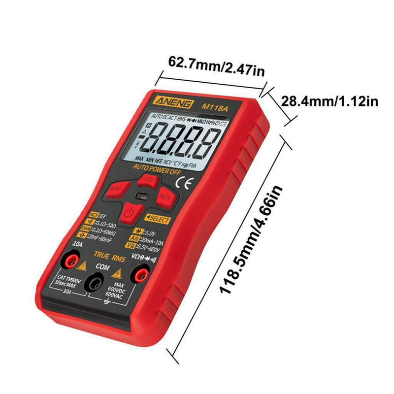 Digital LCD Multimeter Voltmeter Buzzer  Ammeter AC DC Current Circuit