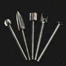 5pcs Rotary File Rasp Carbide Burrs Wood Carving Bits Set Woodworking B:3x6mm