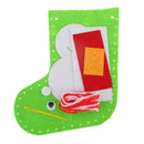6 Set Snowmen Tree Stocking Felt Applique Kit Christmas Eve to Fill Presents