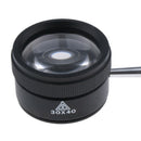 Handheld Magnifier Microscope 30X High Power Magnification Metal Handle Optical