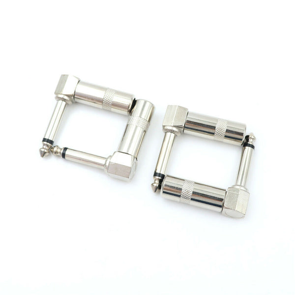 4x 90 Degree Right Angle 6.35mm 1/4"" Male Mono Phone Welded Jack PlugTe