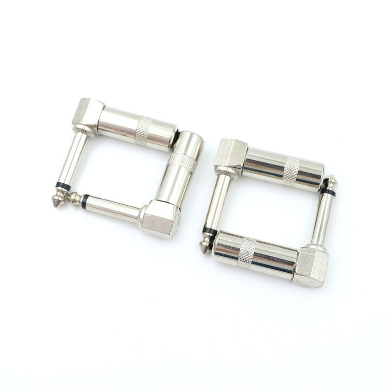 4x 90 Degree Right Angle 6.35mm 1/4"" Male Mono Phone Welded Jack PlugTe