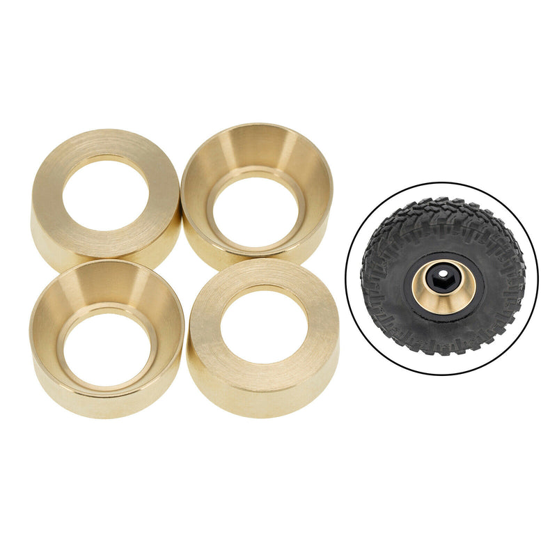 Lot 4 1:24 RC Metal Wheel Rims for Axial SCX24 AXI90081 Car Trucks DIY Parts