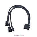 4pin IDE Molex to 3-Port 3Pin/4Pin Cooler Cooling Fan Splitter Power Cable