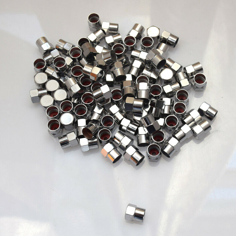 100pcs Tire Stem Valve Cap Set Universal For Cars Motorcycles Bikes