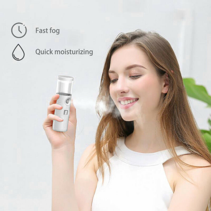 30ml USB Charging Face Steamer Portable Nano Facial Sprayer Mist Humidifier