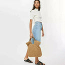 Fashion Summer Round Straw Bag Beach Rattan Women Handbag Totes Ladies Knit