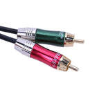 3pin XLR Male to 2 RCA Male Cable Audio Adapter Cable Metal Connector