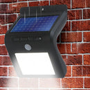 Black PIR Sensor LED Lawn Lamp Solar Energy Wall Light Motion Sensor Detect F3K7