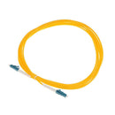 3 meter Singlemode Simplex Fiber Optic Jumper Electric Cable LC to LC Yellow