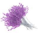 50x Acrylic Crystal Bud Branches Artificial Flower Twigs For Party Purple