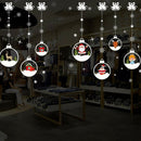 Christmas Room Christmas Santa Claus Snowmen Elk Wall Stickers Window decor Q2A4
