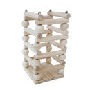 Pet Rabbit Feeder Rack, Wooden Hay Feeder Grass Shelf, Hay Food Holder Container