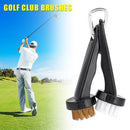 2pcs With Loop Clip Outdoor Golf Club Brushes Round Head Beginner Groove Cleaner