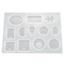 12 Designs Silicone Mold Pour DIY Resine Jewelry Necklace Pendant Bracelet N2C8