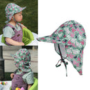 Baby Legionnaire Cap Kids Summer Outdoor Sun Protective Holiday Floral Hat