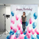 Happy Birthday Art Cloth Backdrop Photographic Studio Prop Kid Family Decor