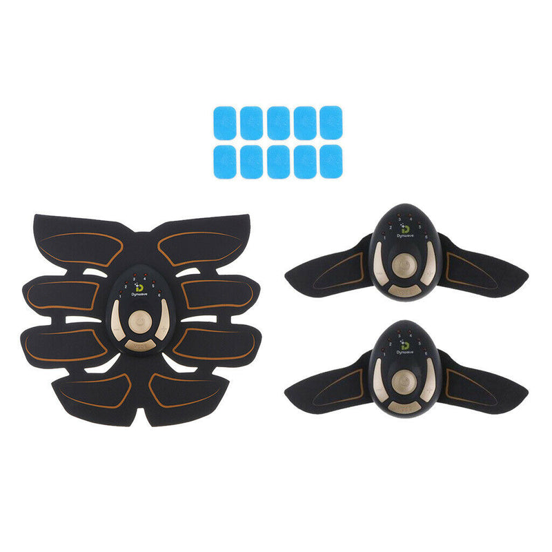 Fitness Ab Stimulator Abdominal Mucle Training Toner Trainer Body Belt & Gel Pad